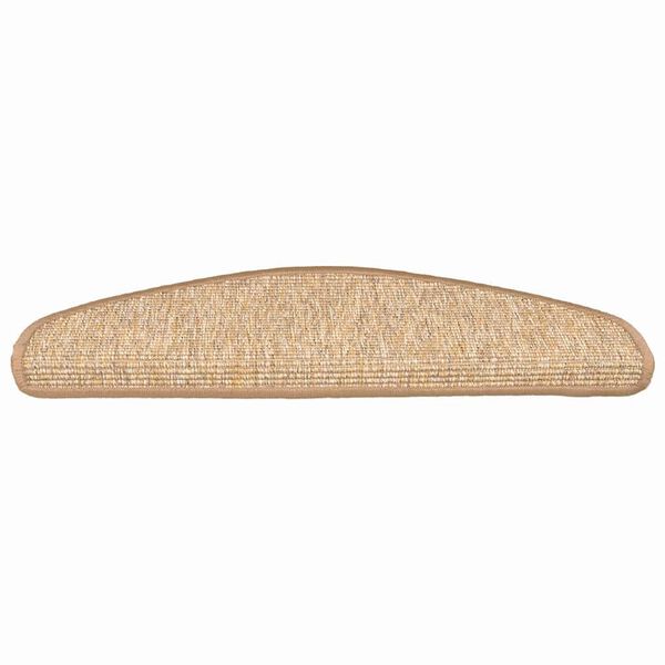 vidaXL Trapmatten 15 st 65x21x4 cm Lichtbruin Halfrond Groot