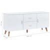 vidaXL Dressoir 160x40x70 cm MDF wit
