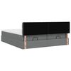 vidaXL Ottoman bed met matrassen en LED's 160x200cm stof donkergrijs