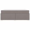 vidaXL Bedframe met matras Taupe 180 x 200 cm Stof