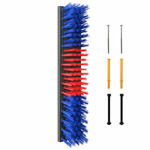 vidaXL Vee borstels Rood en blauw 50 x 10 x 6,5 cm PP