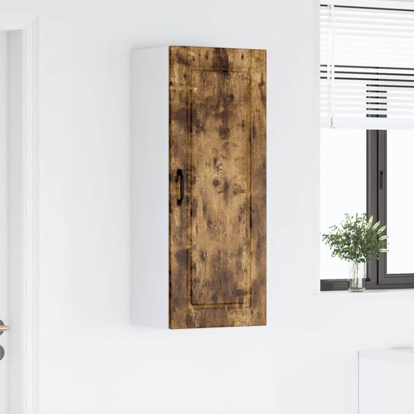 vidaXL Keukenkast Gerookt eiken 40 x 31 x 100 cm Bewerkt hout