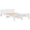 vidaXL Bedframe zonder matras massief grenenhout wit 120x190 cm
