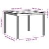 vidaXL Tuin Eettafel Antraciet 100 x 100 x 73 cm poly rattan