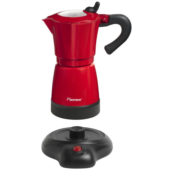 Bestron Espressoapparaat 6 kopjes 480 W rood AES 480