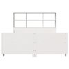 vidaXL Bed met boekenkast zonder matras massief hout wit 160x200 cm