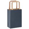 vidaXL Papieren zakken 50 st met hengsels 15x8x21 cm blauw