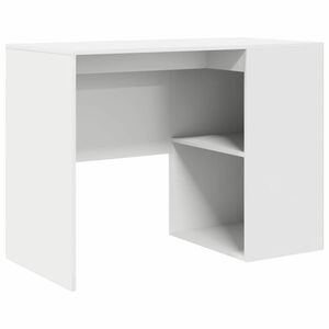 vidaXL Bureau Wit Bewerkt hout 102 x 50 x 75 cm