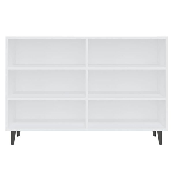 vidaXL Dressoir 103,5x35x70 cm bewerkt hout wit