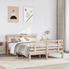 vidaXL Bedframe met hoofdbord massief grenenhout 120x200 cm