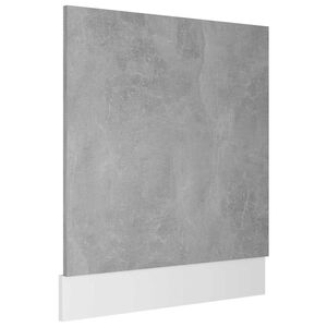 vidaXL Vaatwasserpaneel Lyon 59,5x3x67 cm bewerkt hout betongrijs