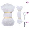 vidaXL Kattennet Transparant 4x3 m Nylon