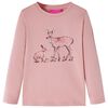 Kindershirt met lange mouwen 104 roze