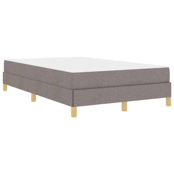 vidaXL Boxspringbed Taupe 120 x 200 cm Stof