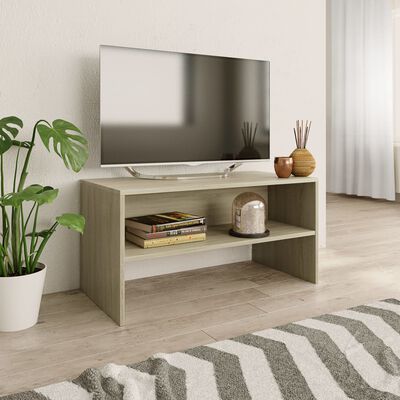 vidaXL Tv-meubel 80x40x40 cm bewerkt hout sonoma eikenkleurig