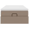 vidaXL Ottoman bed met matras 90x190cm kunstleer cappuccinokleurig