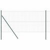 vidaXL Euro-hek met grondbevestiging 10 x 1 m PVC-Coated Staal Groen