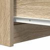vidaXL Dressoir met lades 37,5x35x99 cm spaanplaat sonoma eikenkleurig