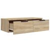 vidaXL Wandkasten 2 st 68x30x20 cm bewerkt hout gerookt eiken