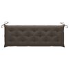vidaXL Bank Batavia met taupe kussen 150 cm massief teakhout