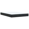 vidaXL Boxspring met matras fluweel zwart 140x190 cm