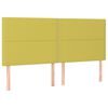 vidaXL Boxspring met matras stof groen 180x200 cm