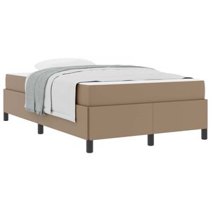 vidaXL Bedframe met matras Cappuccino 120 x 190 cm Stof