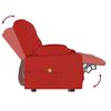 vidaXL Massagestoel 2-zits verstelbaar bekerhouders kunststof wijnrood