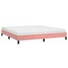 vidaXL Bedframe fluweel roze 180x200 cm