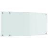 vidaXL Keukenachterwand 2 pcs Wit 80 x 40 cm gehard glas