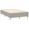 vidaXL Boxspring met matras stof lichtgrijs 120x190 cm