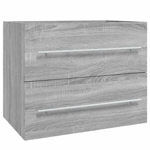 vidaXL Wastafelkast 60x38,5x48 cm bewerkt hout grijs sonoma eikenkleur