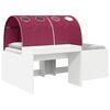 vidaXL Bed met Tunnel 4 pcs Artisian Eik en Rood Bewerkt hout