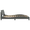 vidaXL Bedframe "Dover" stof donkergrijs 160x200 cm