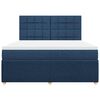 vidaXL Boxspring met matras stof blauw 180x200 cm