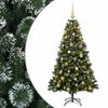 vidaXL Kunstkerstboom met Ballen 120 cm 150 LED's Warmwit