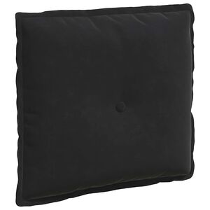 vidaXL Rugkussen Zwart 50 x 45 cm Katoen Stof