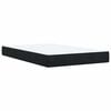 vidaXL Boxspring met matras fluweel zwart 120x200 cm