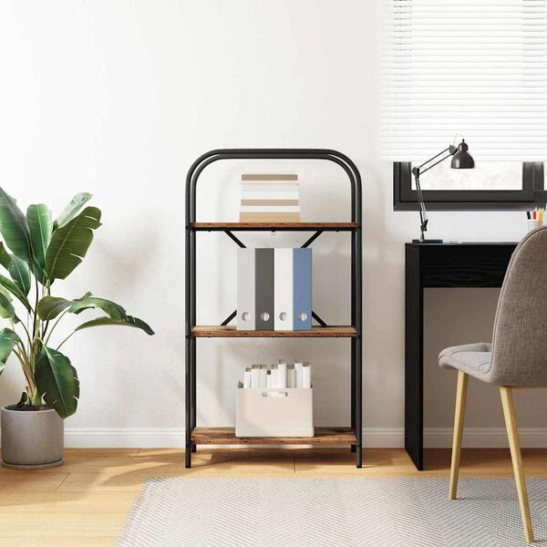 vidaXL Boekenkast Oudhout 60 x 30 x 109 cm Bewerkt hout