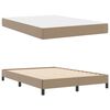 vidaXL Bedframe met matras Cappuccino 140 x 200 cm Stof
