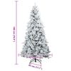 vidaXL Kunstmatige Inklapbare Kerstboom Wit 180 cm PE en PVC