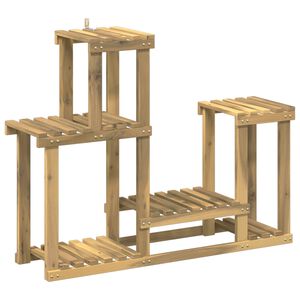 vidaXL Plantenstandaard Wit 90 x 25 x 73 cm Massief Acaciahout