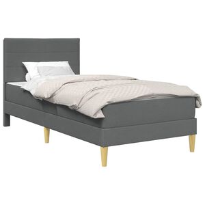 vidaXL Bedframe Donkergrijs 80 x 200 cm Polyester