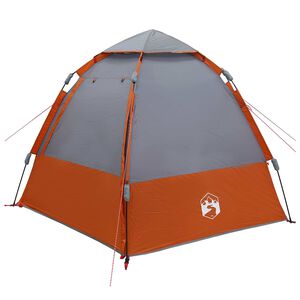 vidaXL Directe Tent Grijs en Oranje 280 x 280 x 160 cm Staal