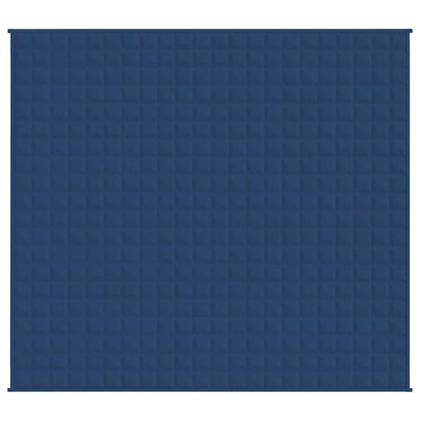 vidaXL Verzwaringsdeken 220x240 cm 11 kg stof blauw