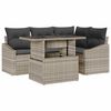 vidaXL Tuin Sofa Set 5 st Lichtgrijs poly rattan