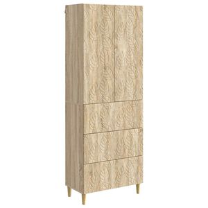 vidaXL Kastenset 2 st 66 x 34,5 x 90 cm Bewerkt hout Sonoma Eiken