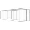 vidaXL Kattenkooi 6x1,5x1,5 m gegalvaniseerd staal