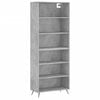 vidaXL Hoge kast 69,5x32,5x180 cm bewerkt hout betongrijs