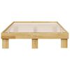 vidaXL Bedframe zonder matras 120x200 cm massief hout eiken